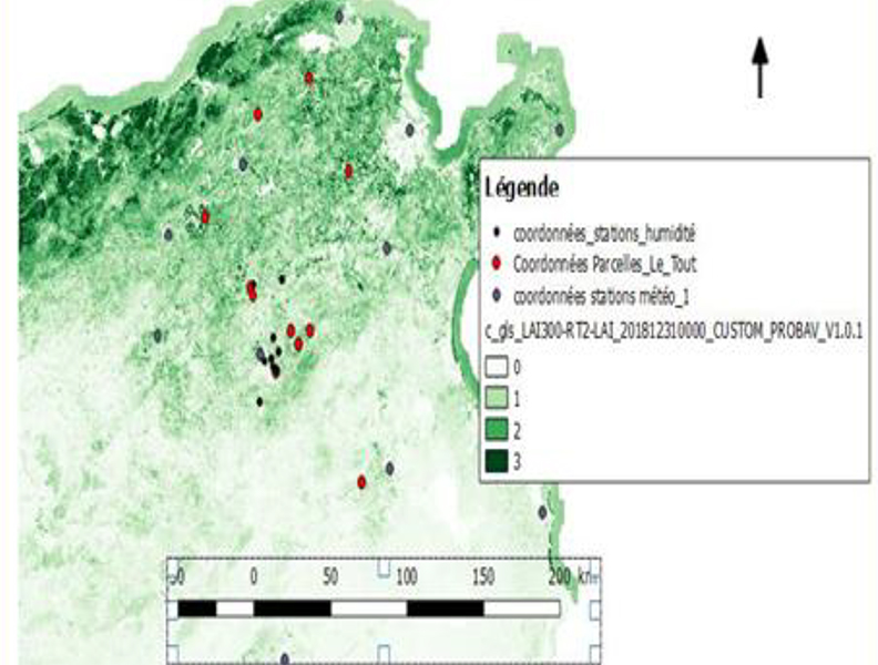 Zones d'études et parcelles suivies